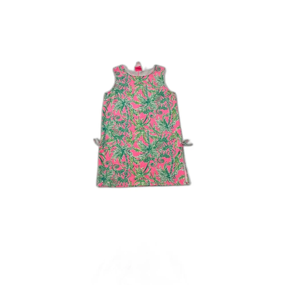 Lilly Pulitzer Girl's Mini Donna Dress Pink Hangin Around Size 14/16